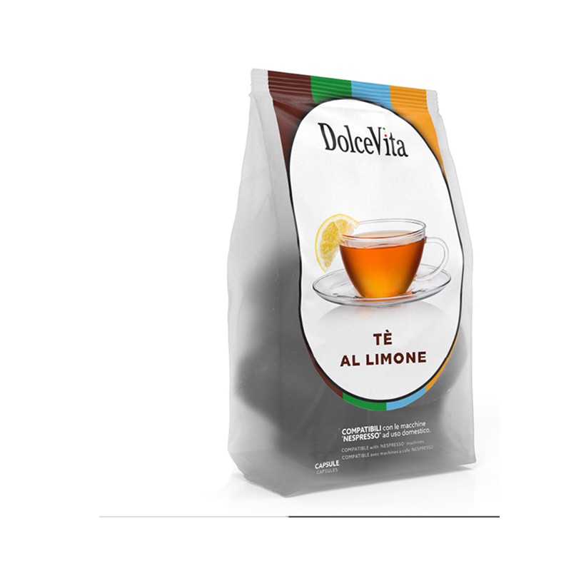 100 Capsule Compatibili Nespresso Solubile The al Limone